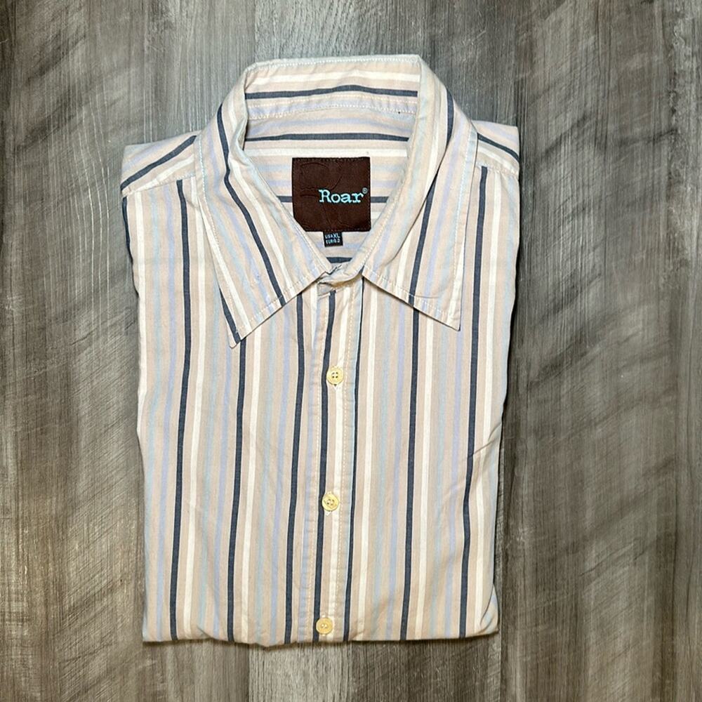 Roar Long Sleeve Button Down Shirt - XL